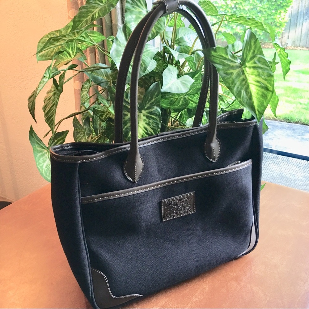 American Living Black Satchel Tote 👜 Bag 13 x 15